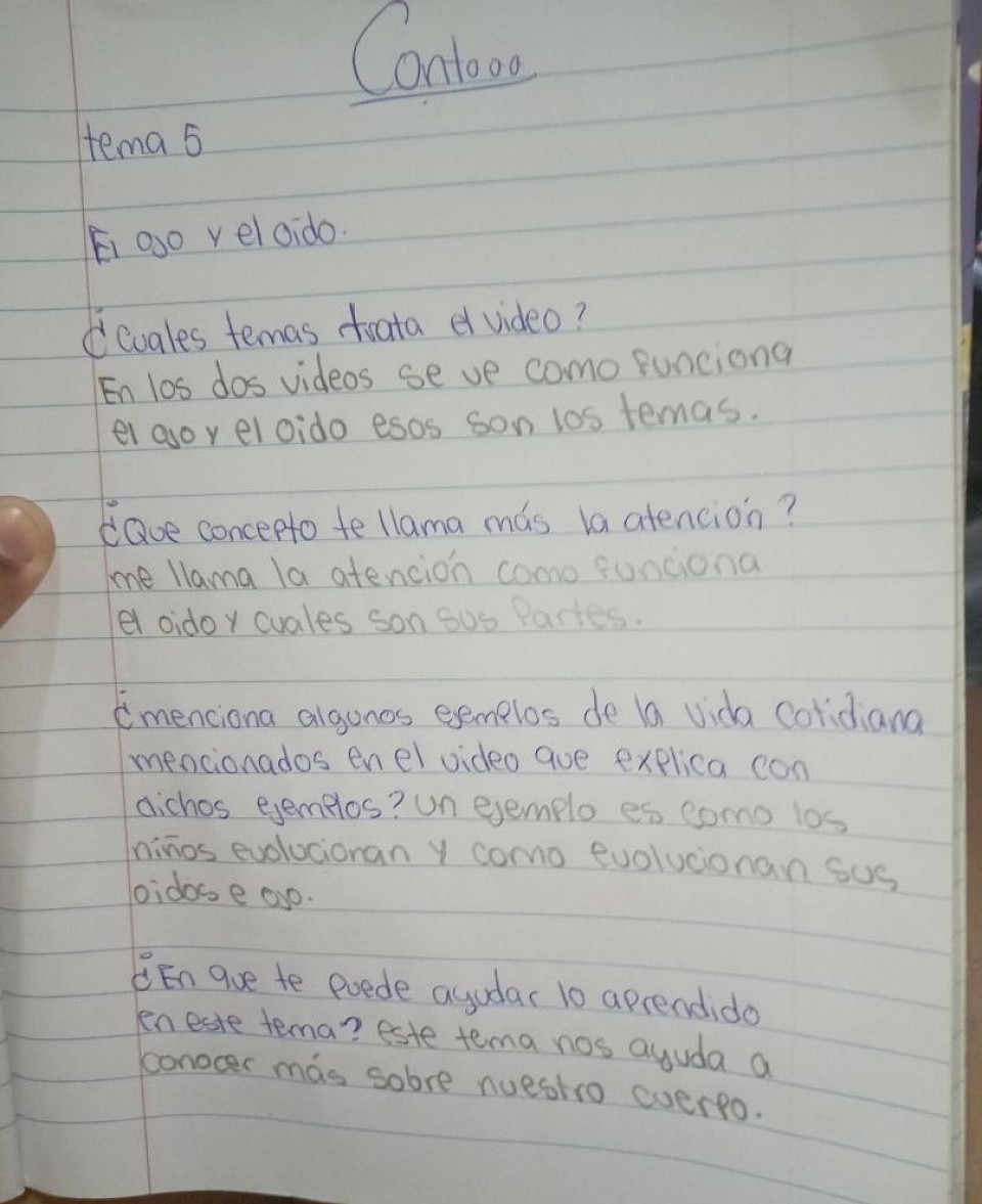 Preguntas sobre el tema