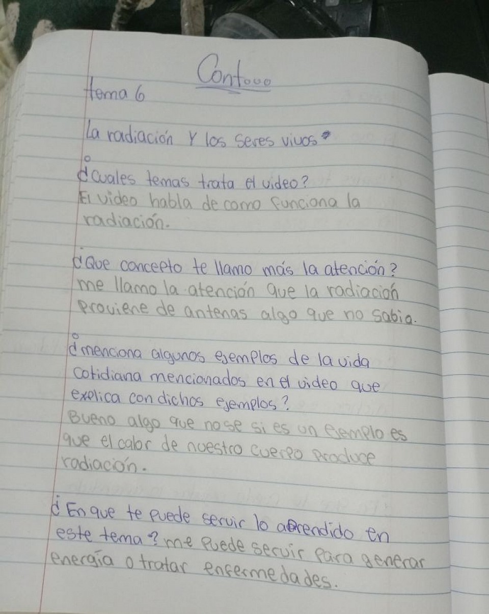 Preguntas sobre el tema